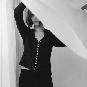 Zara Textured Weave Blouse